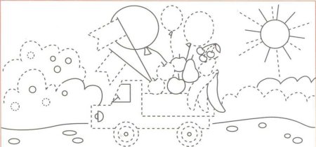 Обведение по контуру и штриховка