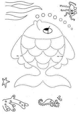 Раскраски обводилки