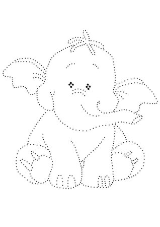 Рисование по точкам для детей