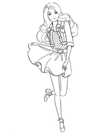 Раскраски Барби фашионистас
