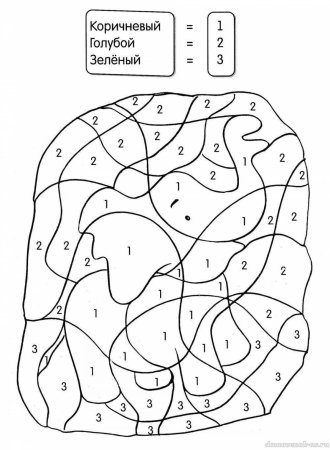 Задания раскрась по значкам