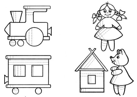 Штриховка для дошкольников