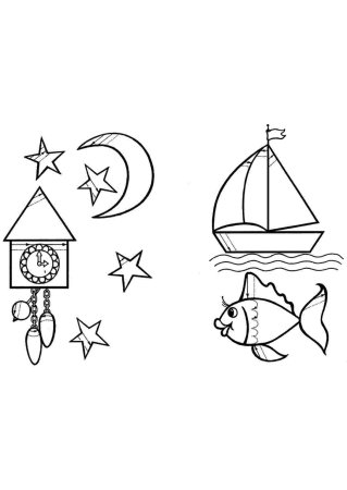 Рисунки для штриховки детям 5-6 лет