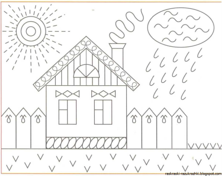 Заштрихуй для дошкольников