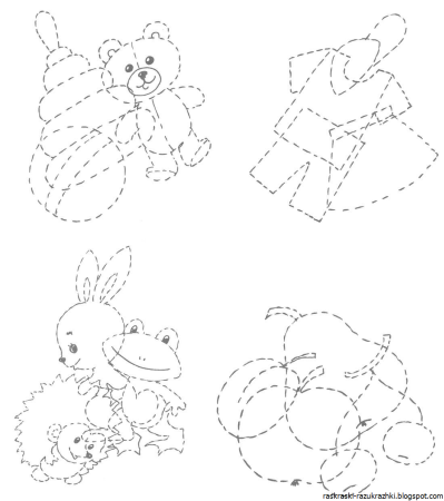 Обводка по контуру для дошкольников