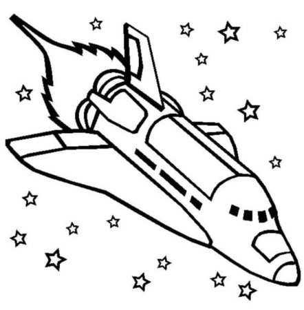 Космический корабль раскраска