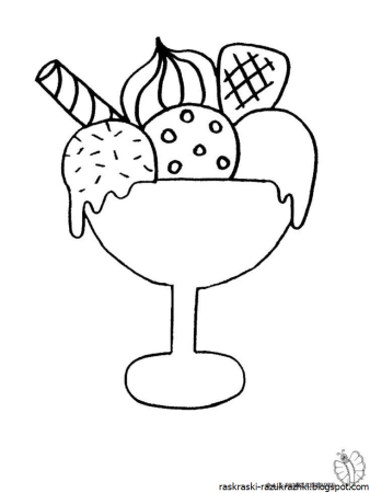 Раскраски с мороженым