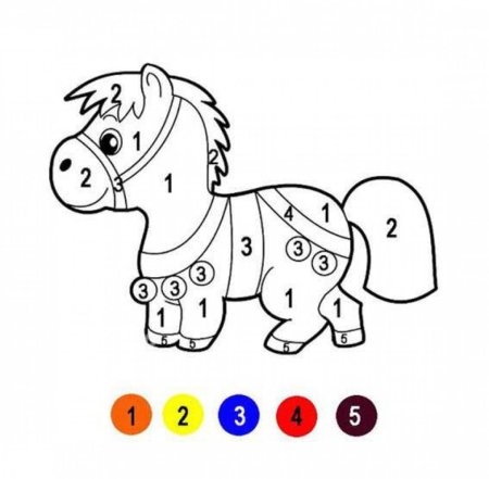 Раскраска по номерам для самых маленьких