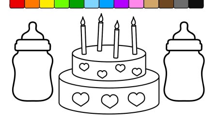 Торт для раскрашивания красками