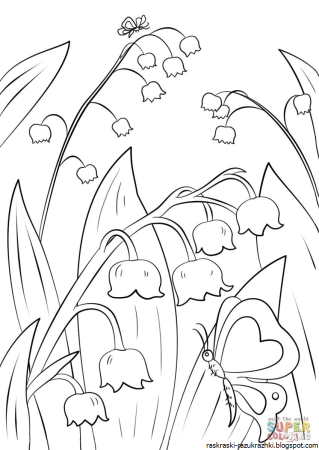 Раскраска. Весна