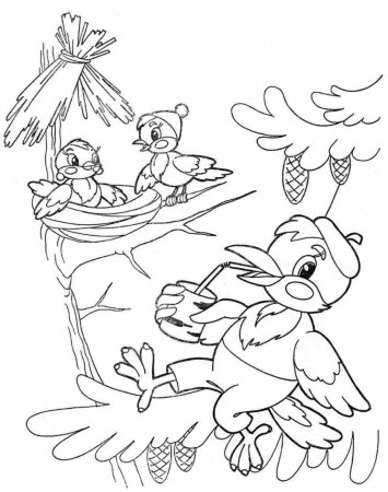 Раскраска Весна для малышей