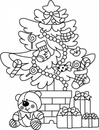 Раскраска для детей Новогодняя тематика