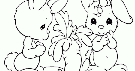 Зайчик раскраска для детей