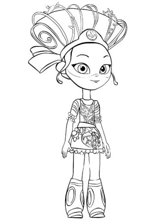 Раскраска сказочный патруль Аленка