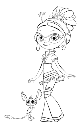 Сказочный патруль разукрашка Аленка