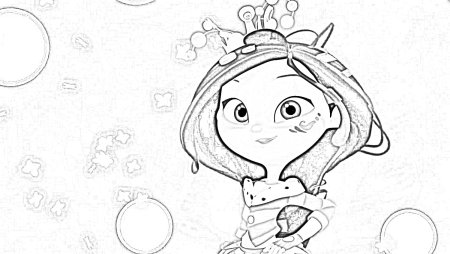 Раскраска сказочный патруль Варя