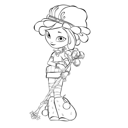 Сказочный патруль Снежка раскраска