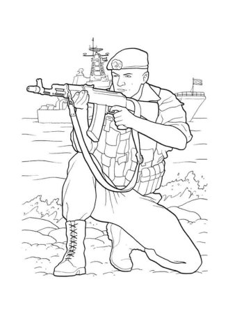 Раскраски 23 февраля день защитника Отечества для детей