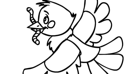 Птицы для раскрашивания для детей