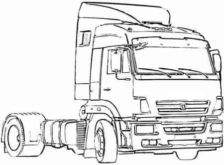 Раскраска КАМАЗ 5350