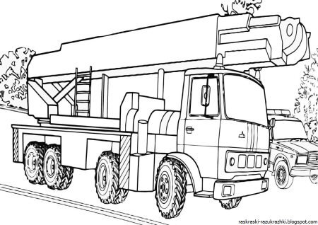 Раскраска КАМАЗ 5350