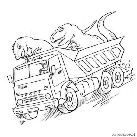 Раскраска КАМАЗ Дакар
