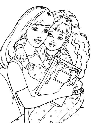 Раскраска. Барби