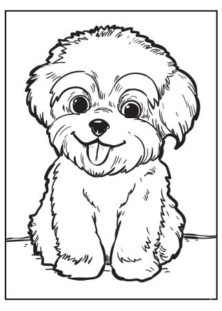 Раскраска собачка