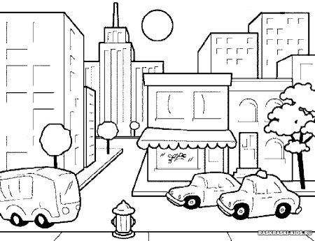 Раскраска "город"