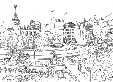 Раскраска Сочи для детей