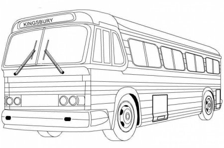 Раскраска автобус