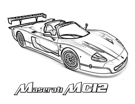 Гоночная машинка раскраска