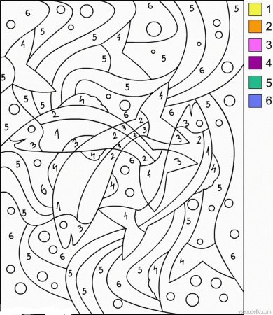 Рисунки для раскрашивания по номерам