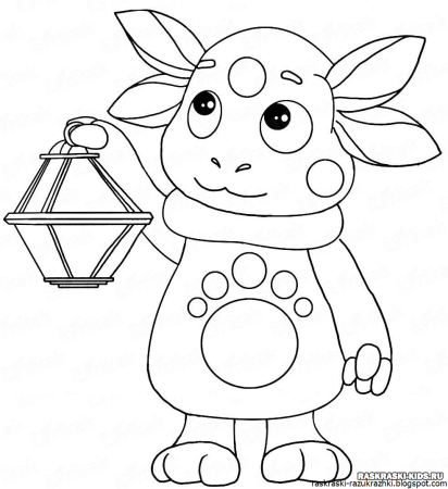 Раскраски для малышей Лунтик