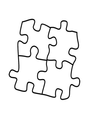 Пазл раскраска
