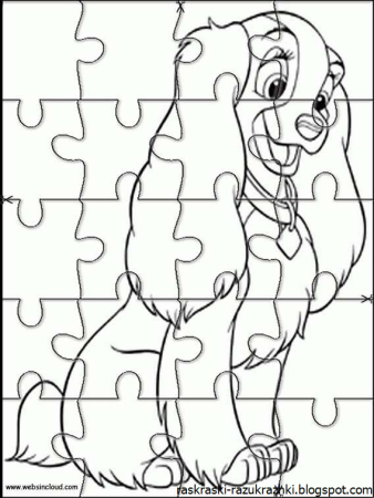 Пазл раскраска