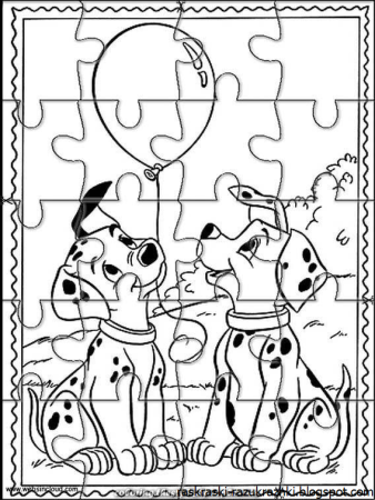 Пазл раскраска