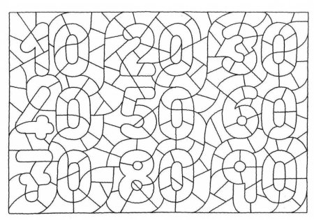 Раскраска про цифоркам