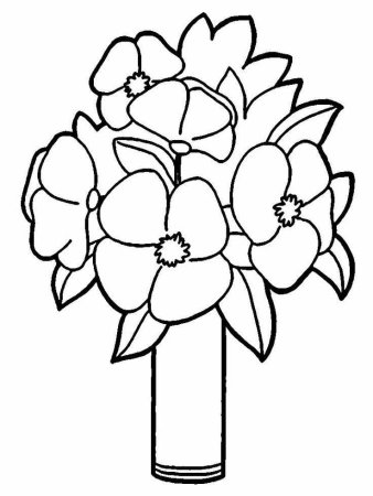 Цветы. Раскраска