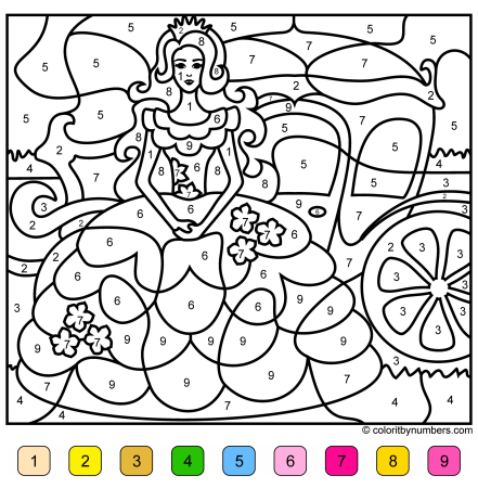 Раскраска по номерам для детей