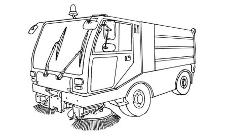 Раскраска мусоровоз