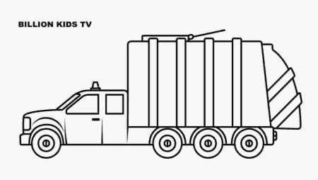 Раскраска мусоровоз