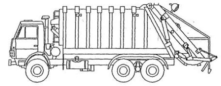 Мусоровоз БМ-53229 чертеж