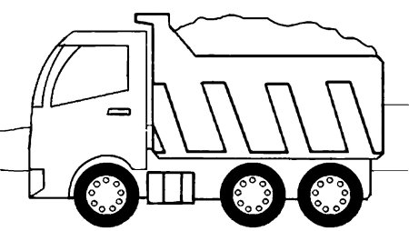 Раскраска грузовик
