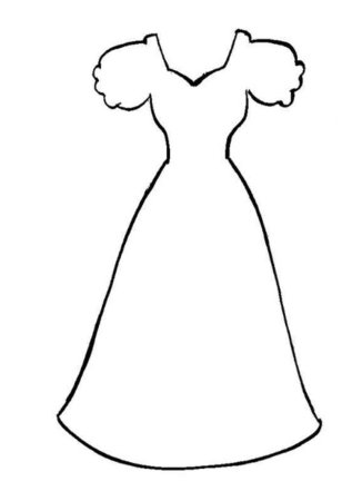Раскраска платье