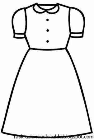 Раскраска платье