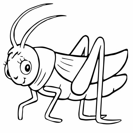 Кузнечик раскраска