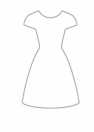 Раскраска платье