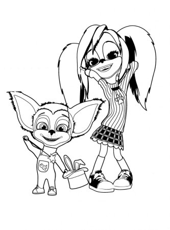 Раскраска Барбоскины роза