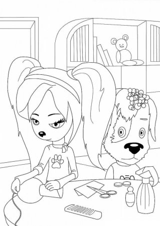 Раскраска Барбоскины Лиза